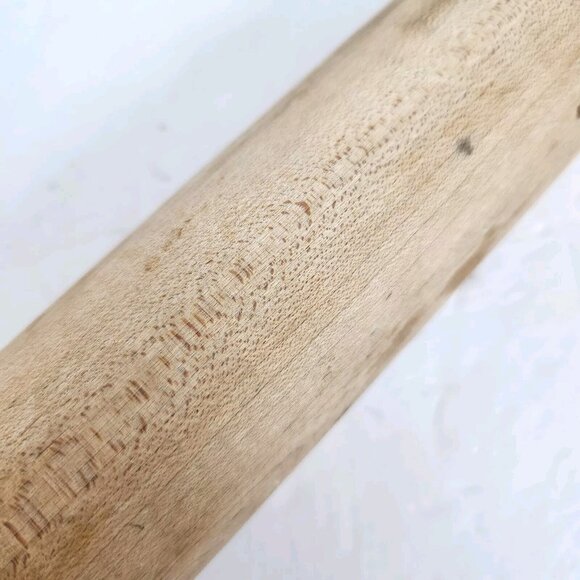 Vintage Rolling Pin Solid Wood Rustic Farmhouse Kitchen Decor Cottagecore 16.75" - Picture 8 of 11